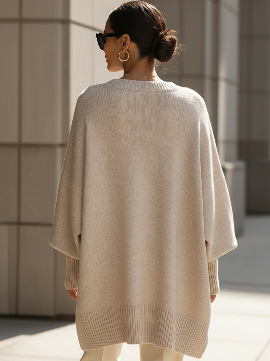 Mandy | Chic Oversized Poncho for Effortless Elegance