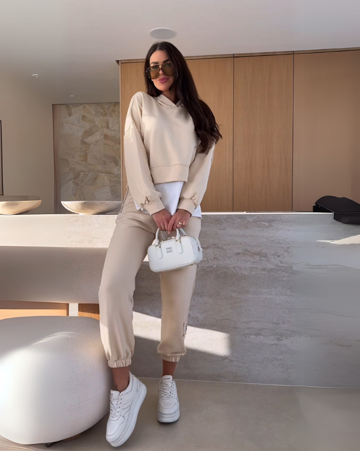 BELANI - Casual Hoodie and Sweatpants Set