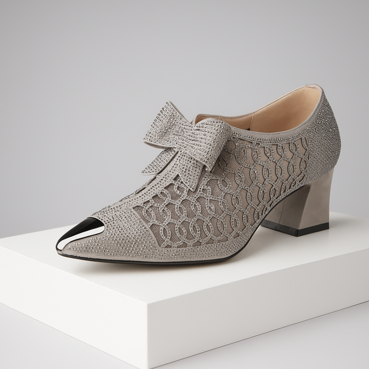 Vivienne Bow-Embellished Heels