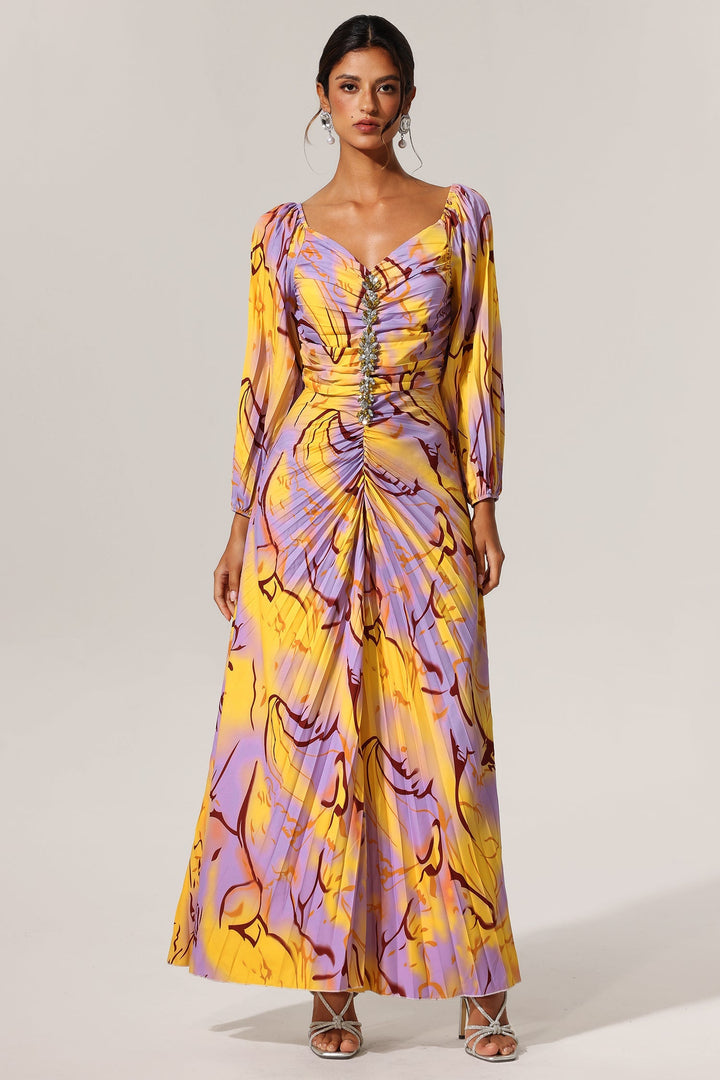Carly | Chic V-Neck Elegance Dress