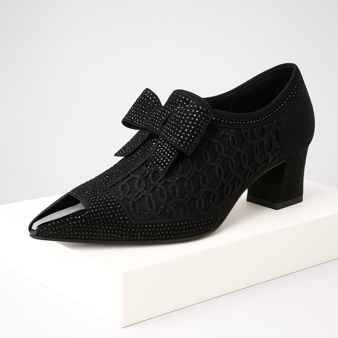 Vivienne Bow-Embellished Heels