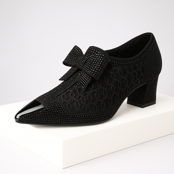 Vivienne Bow-Embellished Heels