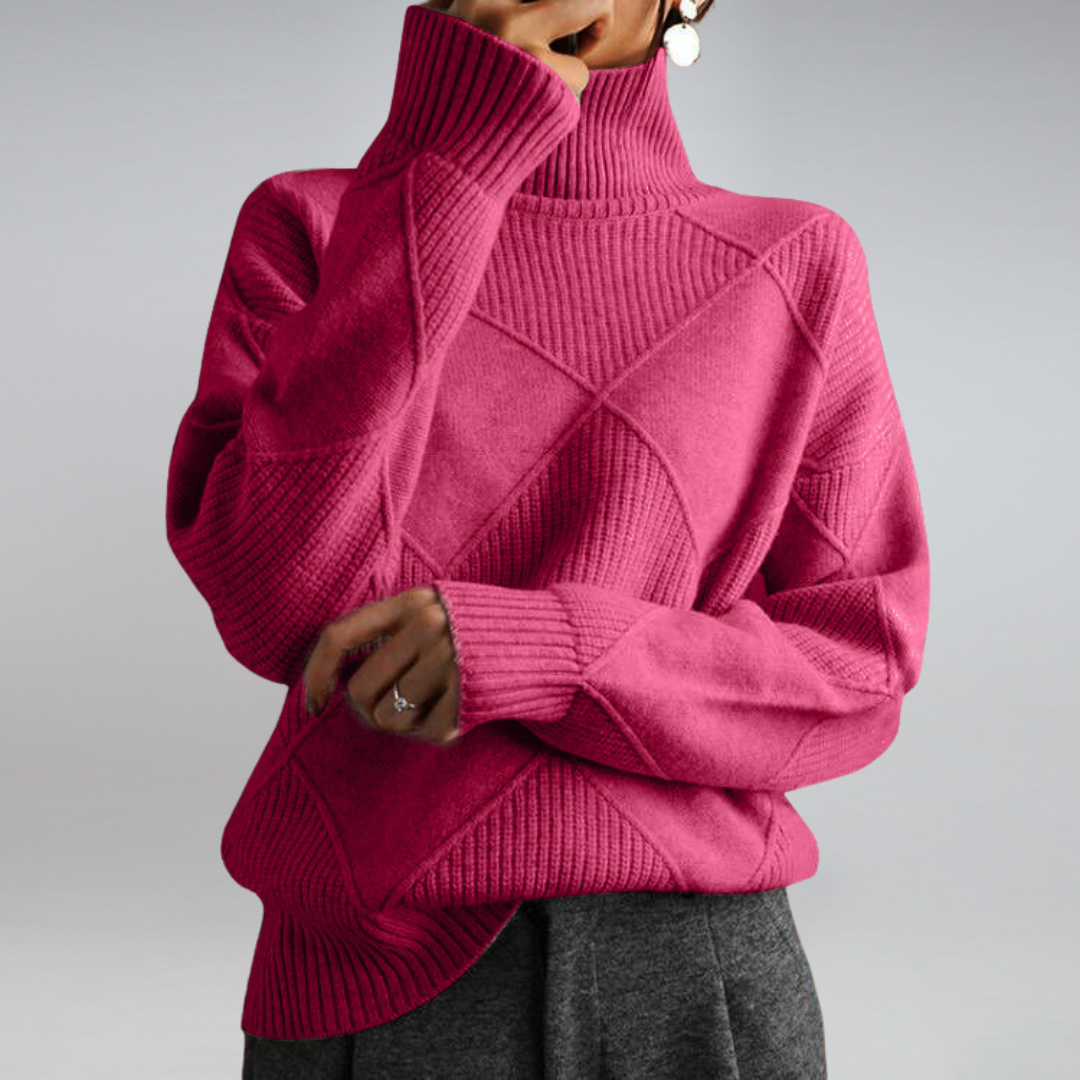 Elegant Turtleneck Women's Sweater