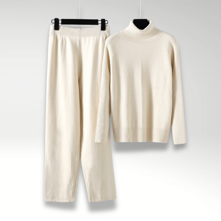 Michelle | Cozy Two-Piece Cable Knit Lounge Ensemble