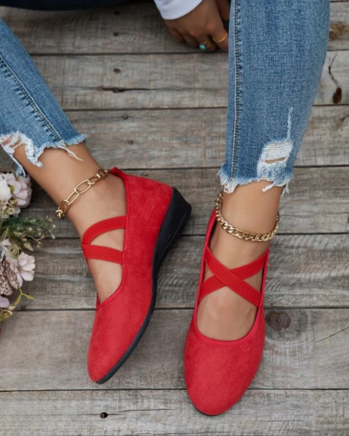 CLARA™ Shoes cross strap comfort
