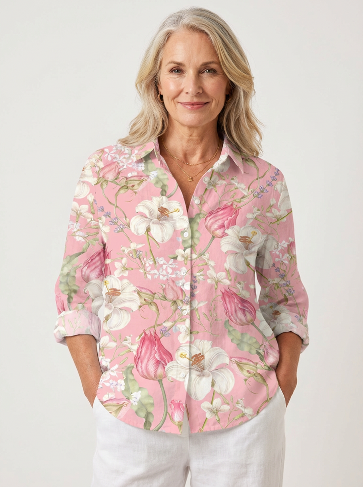 Frances | Graceful Floral Blouse