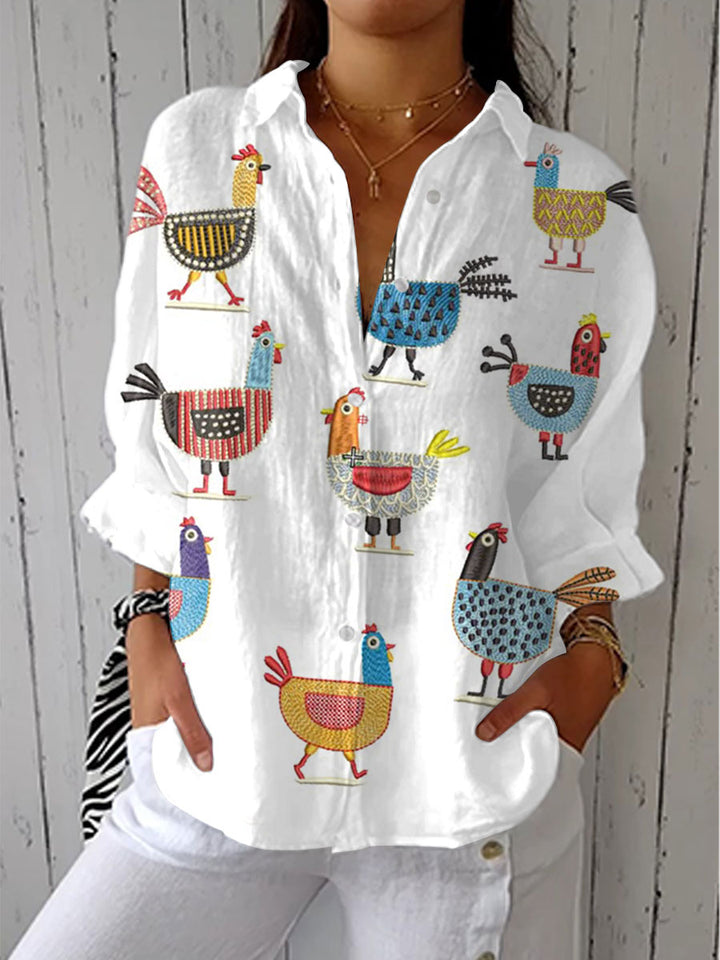 Ingrid | Fun & Flirty Hen Blouse