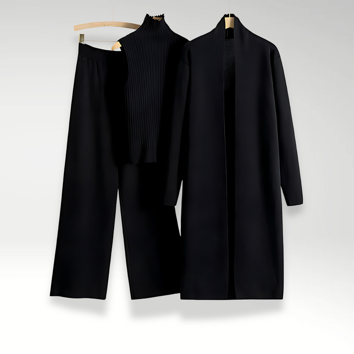 Melissa | Luxe Knit Set: Complete Three-Piece Ensemble
