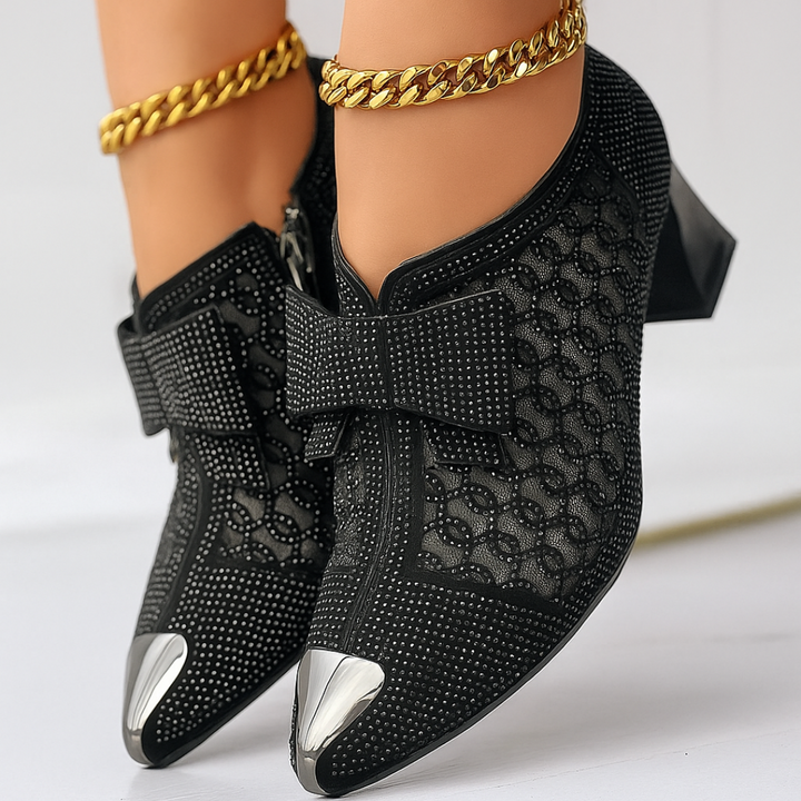 Vivienne Bow-Embellished Heels