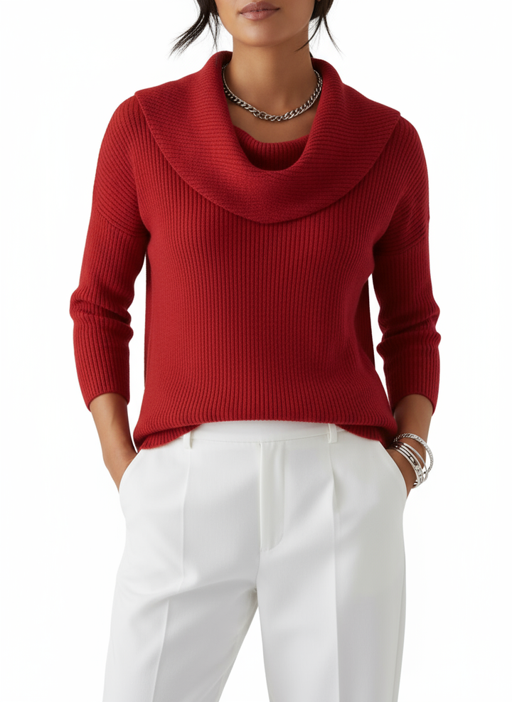 Teresa | Chic Cowl Neck Sweater for Effortless Elegance
