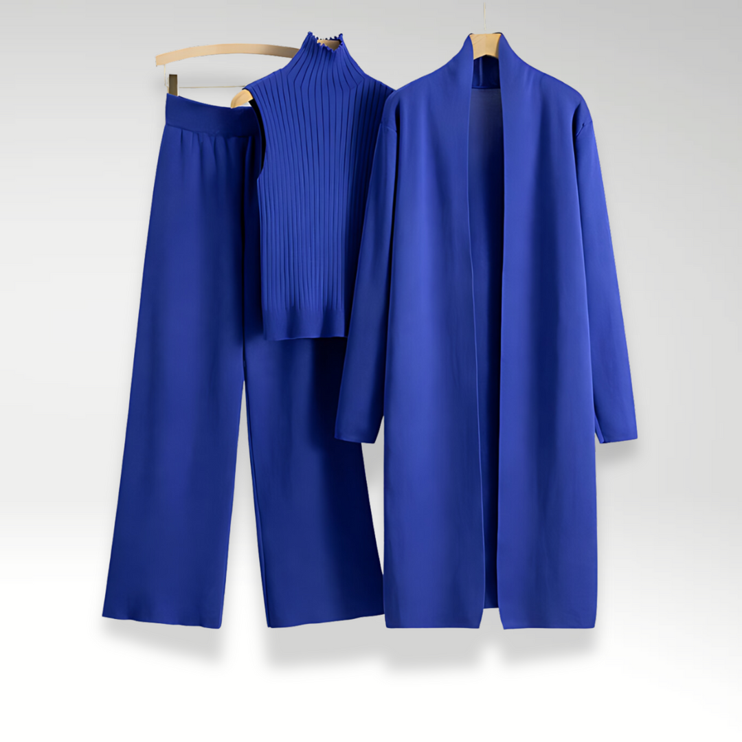 Melissa | Luxe Knit Set: Complete Three-Piece Ensemble