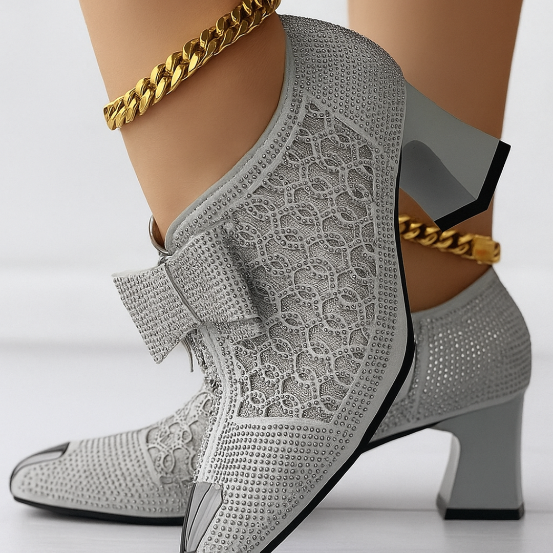 Vivienne Bow-Embellished Heels