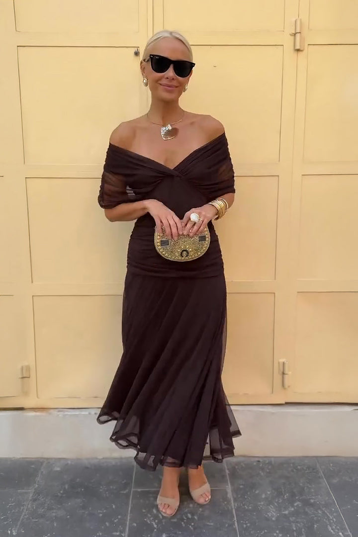 Bella™ | Chic V-Neck Maxi Dress for Enchanting Parties