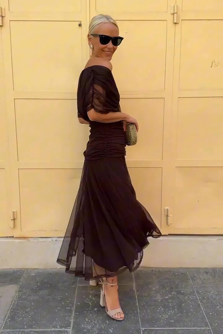 Bella™ | Chic V-Neck Maxi Dress for Enchanting Parties
