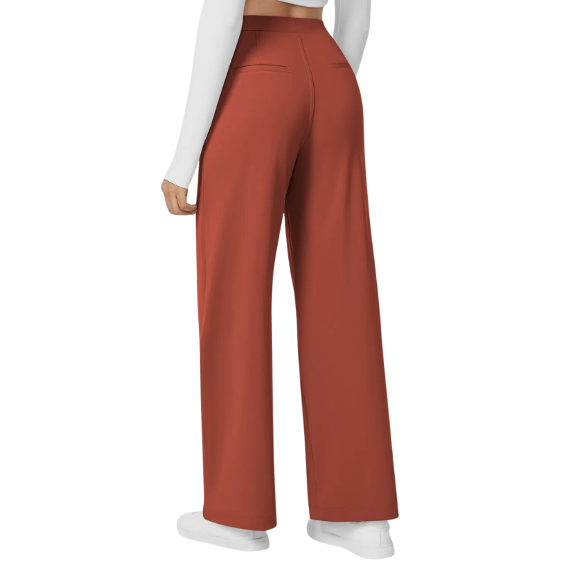 ELARA™ Classic Straight Leg Smart Work Pants