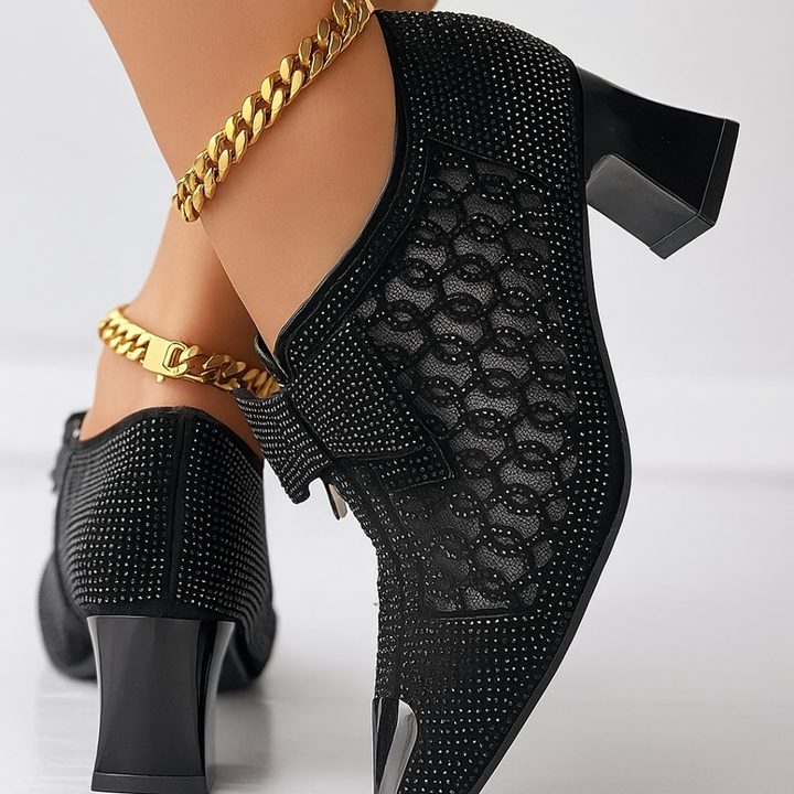 Vivienne Bow-Embellished Heels