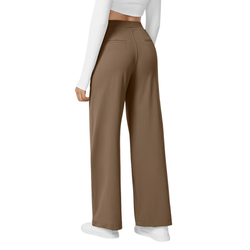 ELARA™ Classic Straight Leg Smart Work Pants