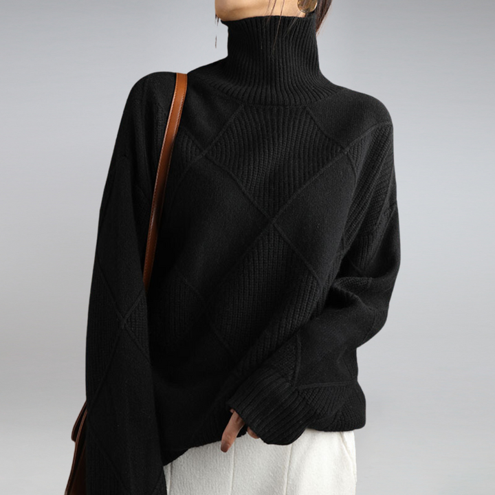 Elegant Turtleneck Women's Sweater