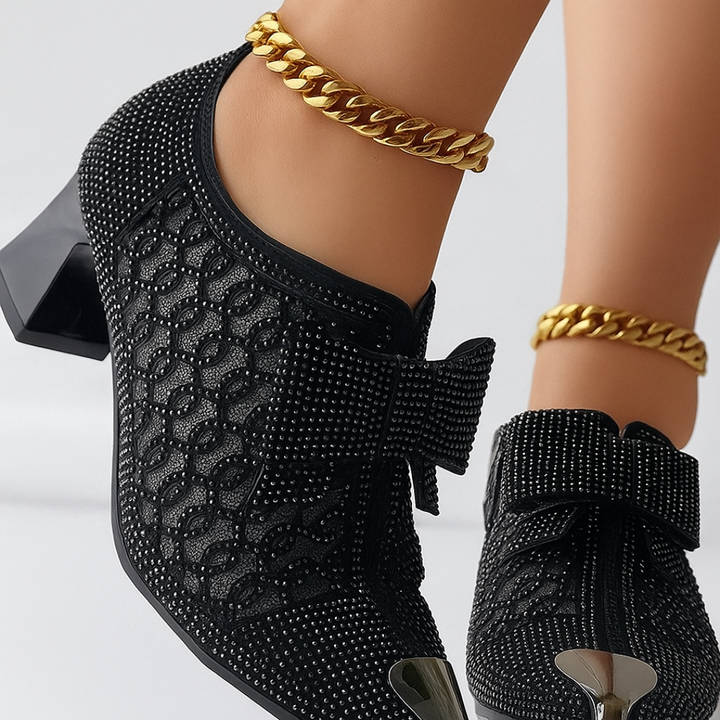 Vivienne Bow-Embellished Heels