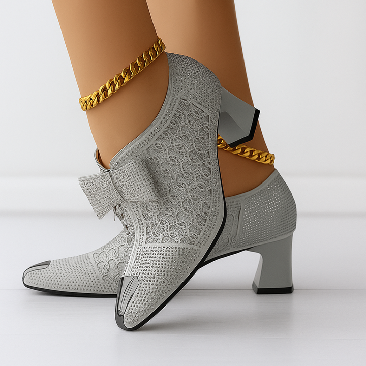 Vivienne Bow-Embellished Heels