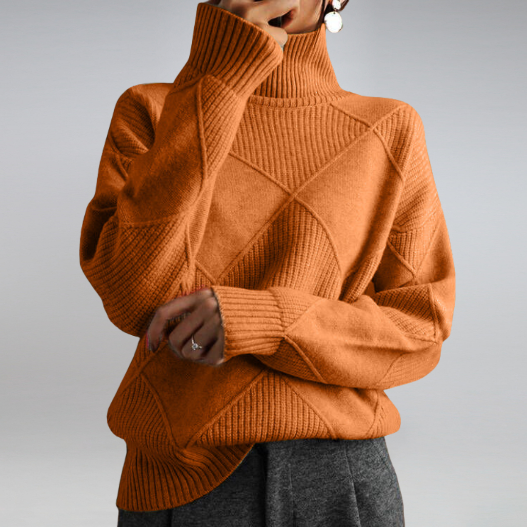 Elegant Turtleneck Women's Sweater