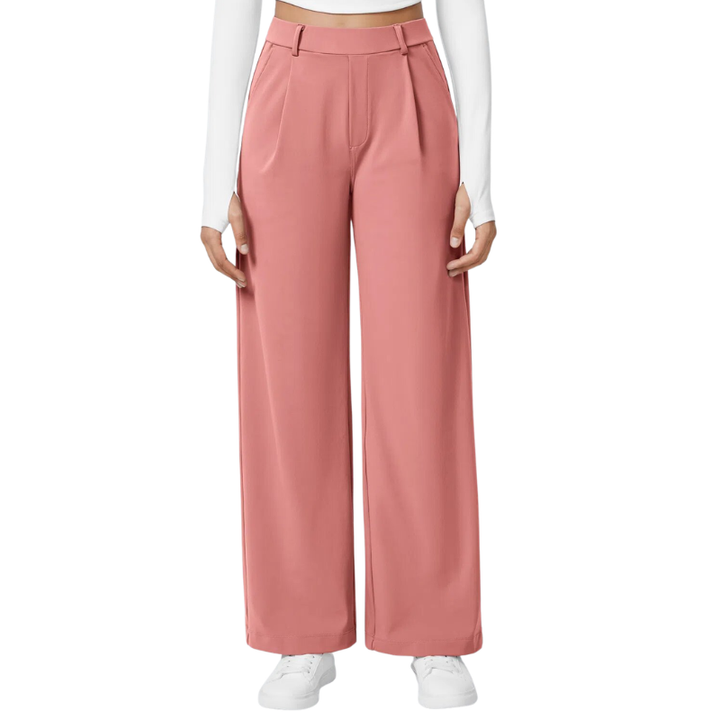 ELARA™ Classic Straight Leg Smart Work Pants