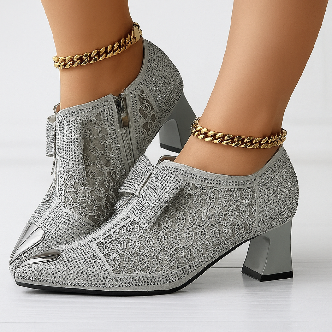 Vivienne Bow-Embellished Heels