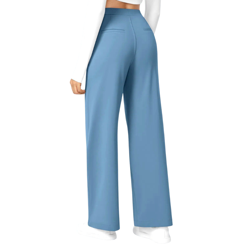 ELARA™ Classic Straight Leg Smart Work Pants