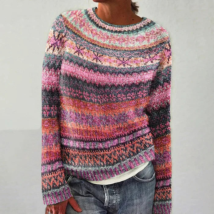 Cozy Fair Isle Women's Pullover Sweater