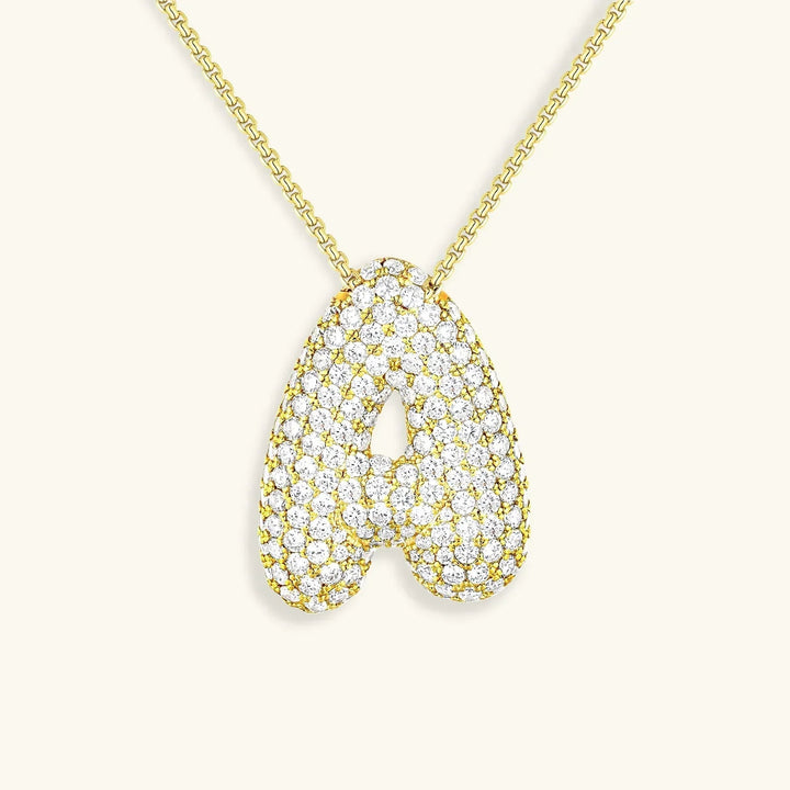 Bubble Initial Necklace