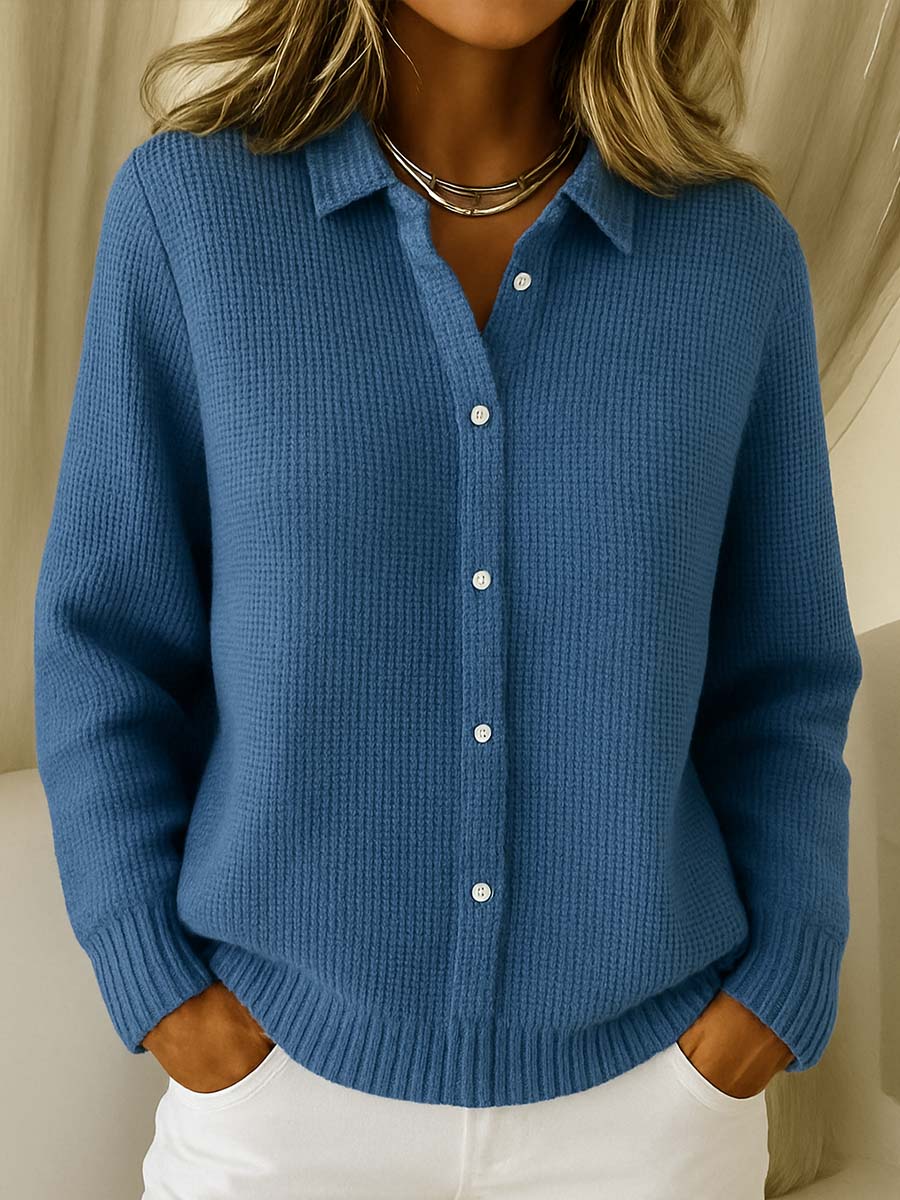 ADRIANNA™ Button Knit cardigan soft classic
