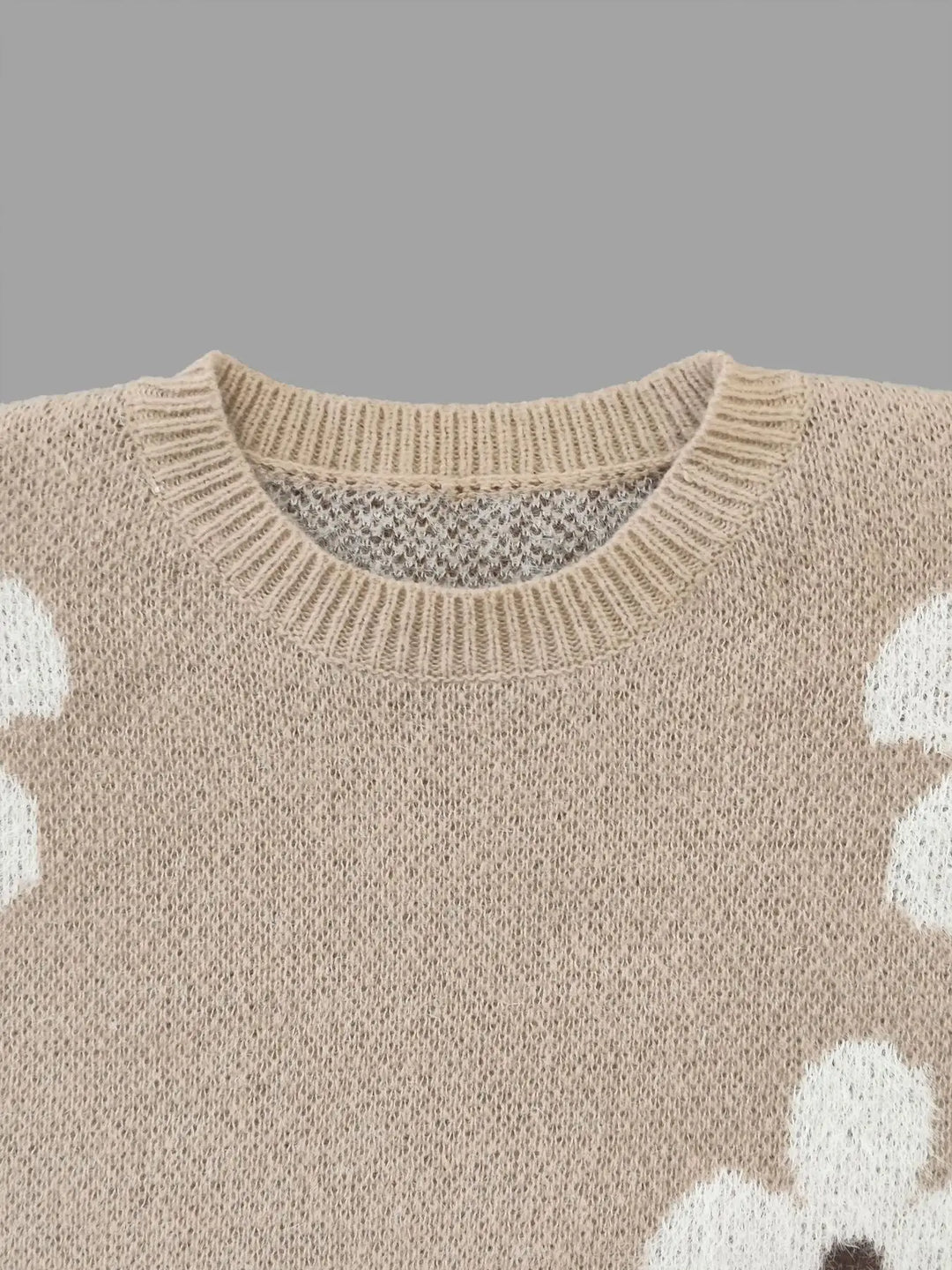 AUTUMN™ Round Neck Knit floral jacquard
