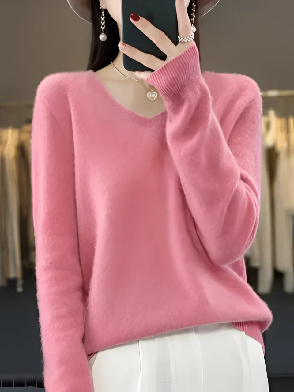 Soft Knit Pullover Women Casual Wear