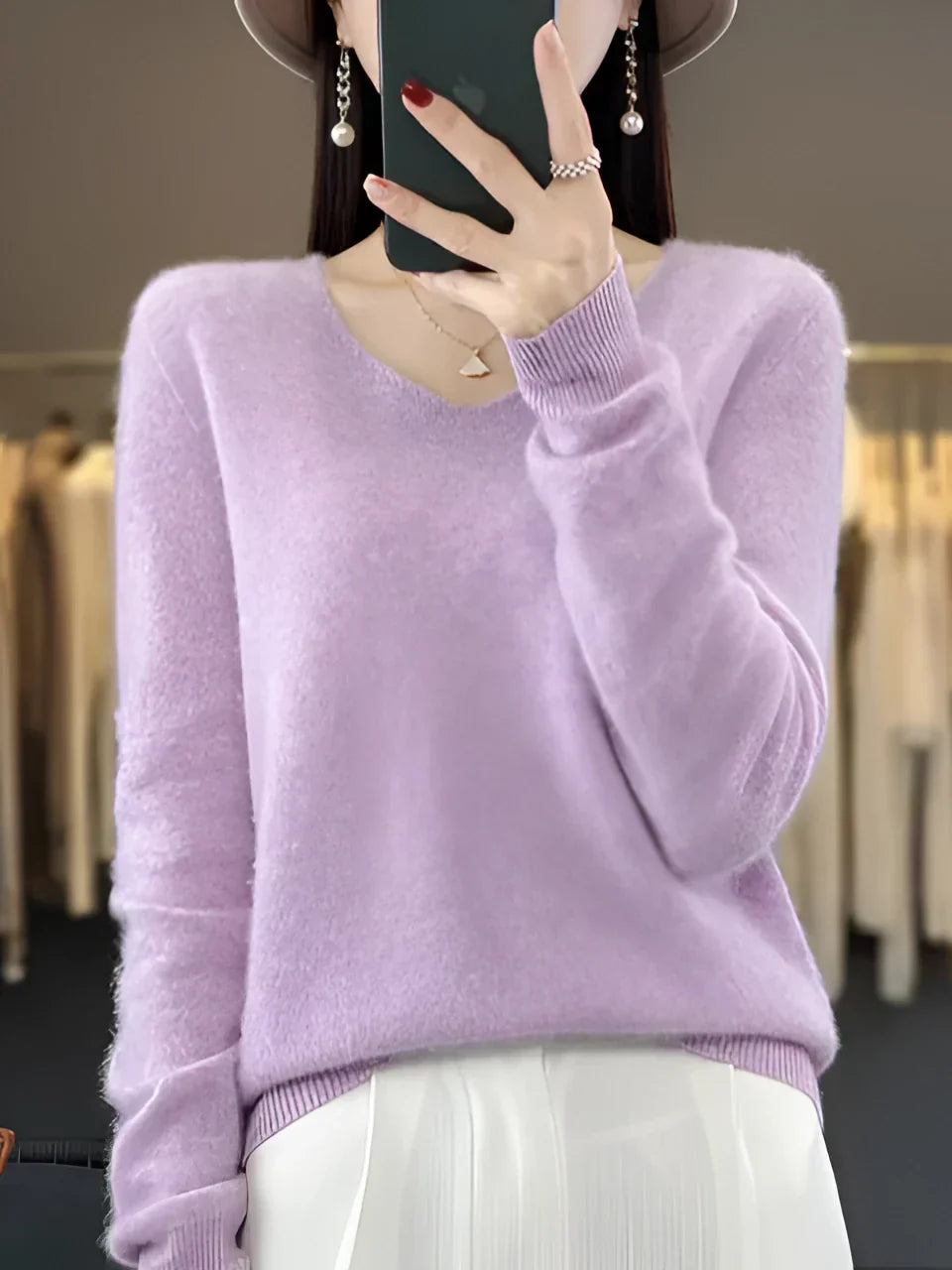 Soft Knit Pullover Women Casual Wear