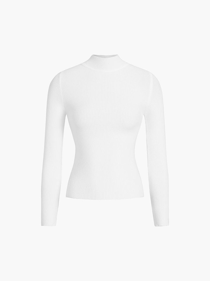 CLEO™ Ribbed High Neck Knit top