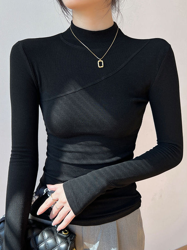 NIKA™ Mock Neck Knit long sleeve
