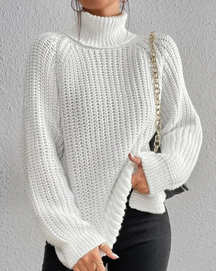 BEATRICE™ Ribbed Turtleneck Knit classic
