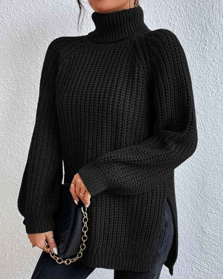 BEATRICE™ Ribbed Turtleneck Knit classic
