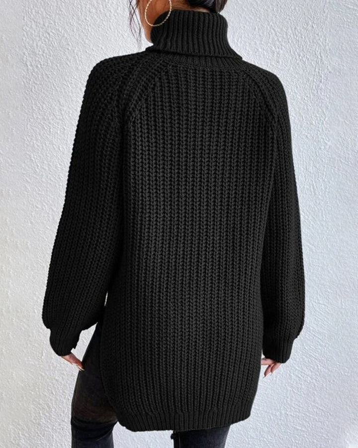 BEATRICE™ Ribbed Turtleneck Knit classic