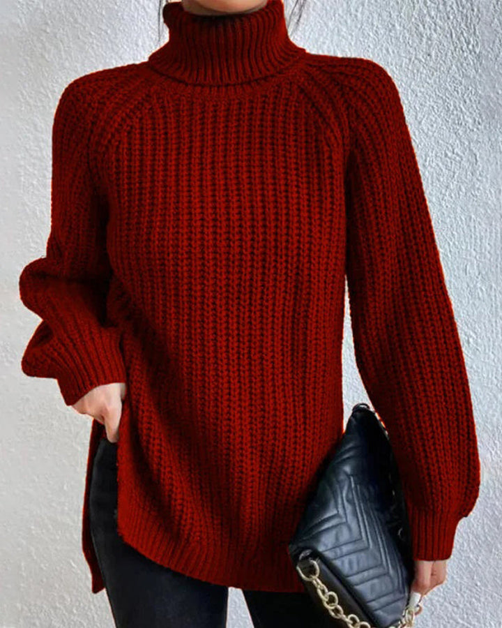 BEATRICE™ Ribbed Turtleneck Knit classic