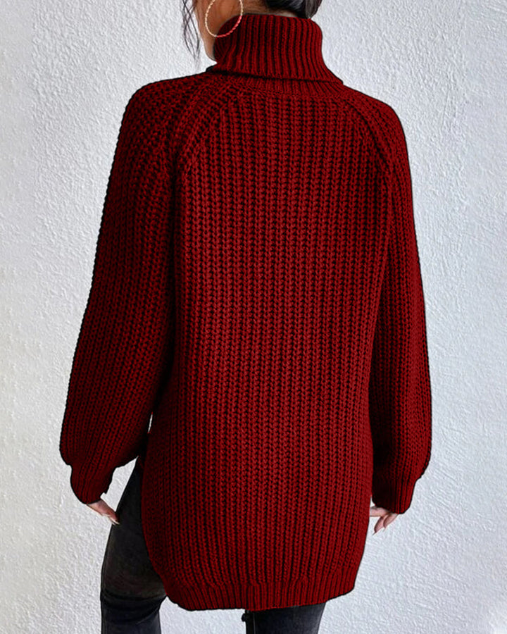 BEATRICE™ Ribbed Turtleneck Knit classic