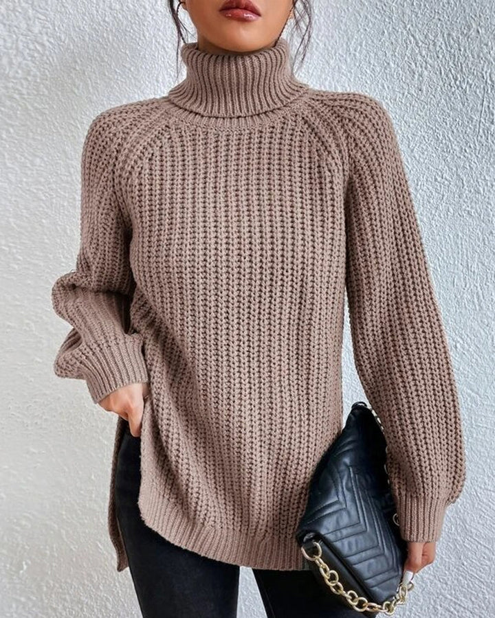 BEATRICE™ Ribbed Turtleneck Knit classic