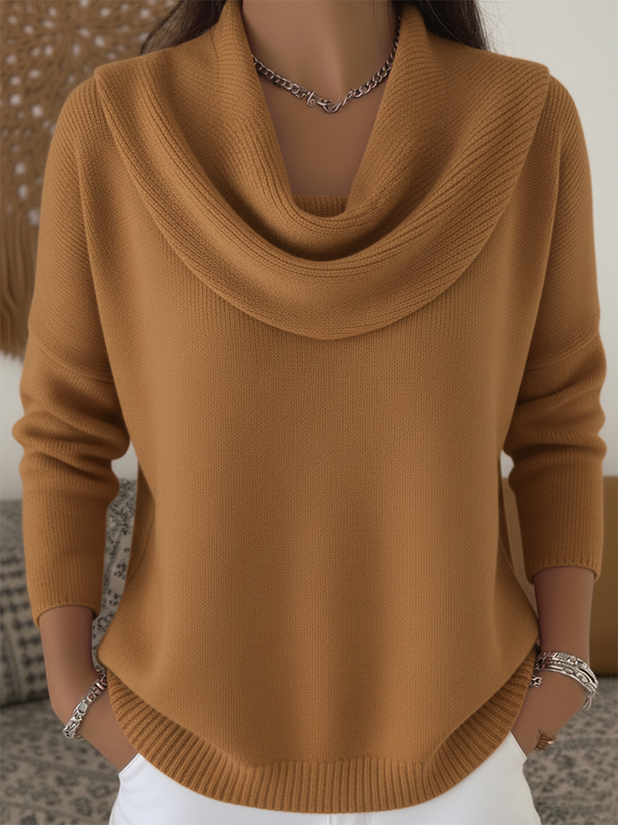 CAROLINA™ Cowl Neck Knit cosy pullover