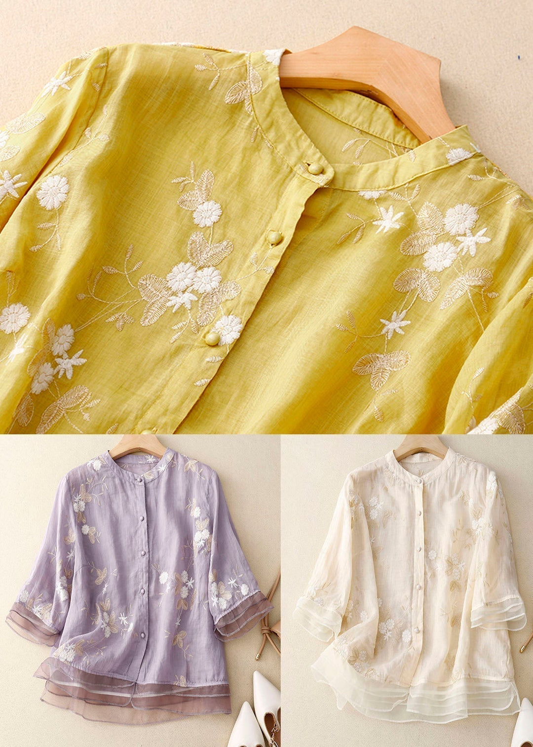 Embroidered Cotton Blouse by Althea