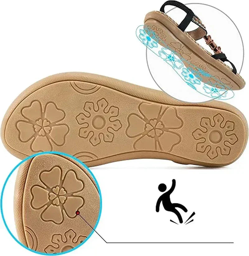 Elora | Boho Beaded Sandals