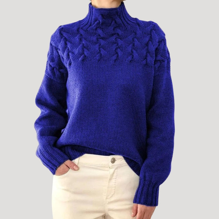 EMMA™ Cable Knit high neck spring