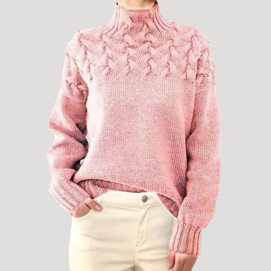 EMMA™ Cable Knit high neck spring