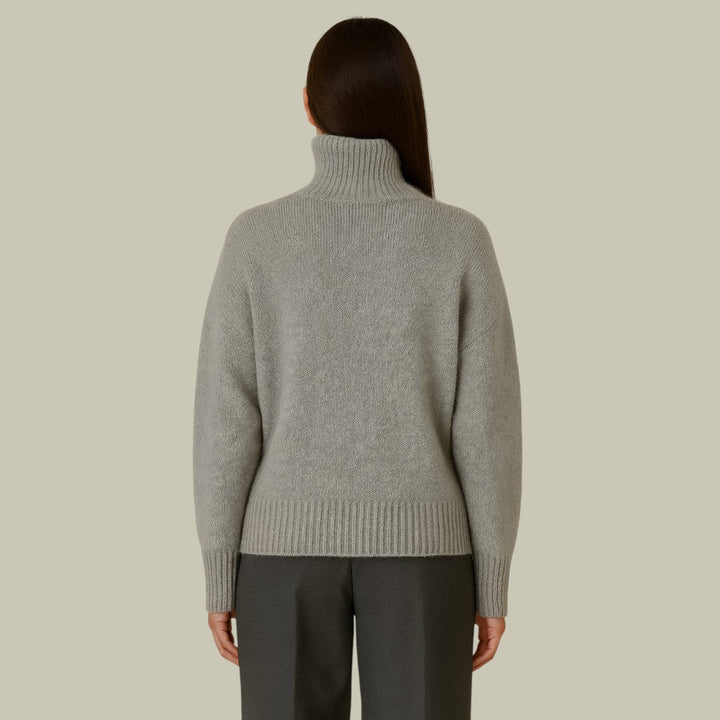 HAZEL™ High Neck Knit relaxed wool blend