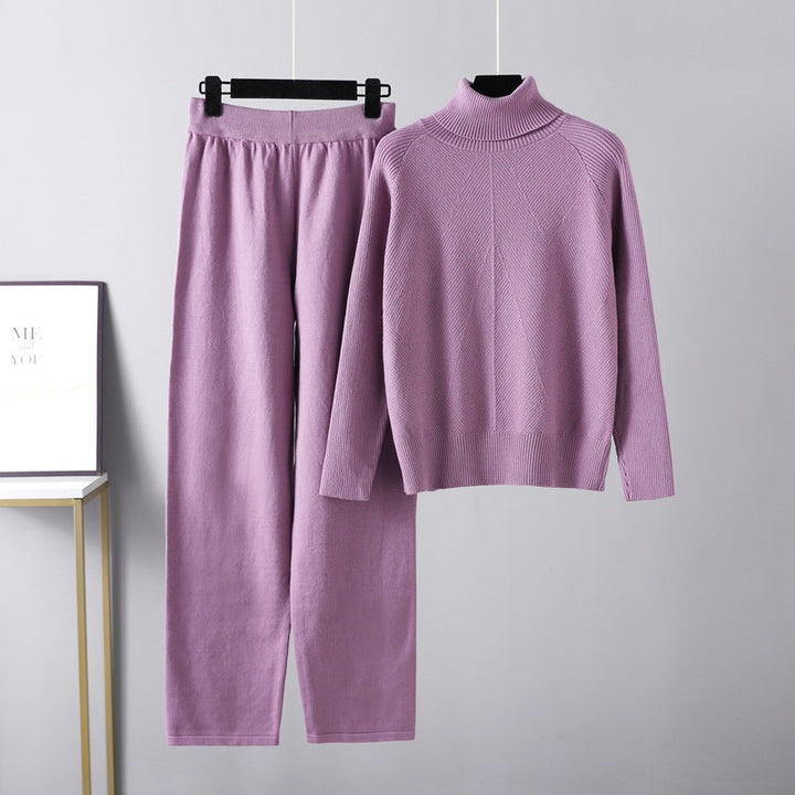 Michelle | Cozy Two-Piece Cable Knit Lounge Ensemble