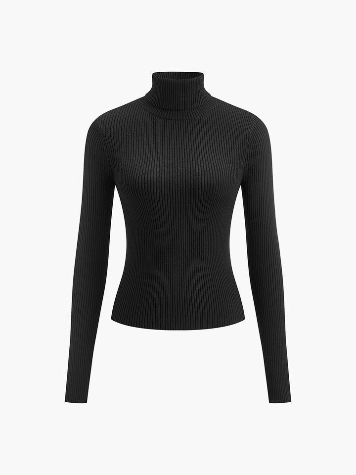 LUCY™ Ribbed Turtleneck spring knit